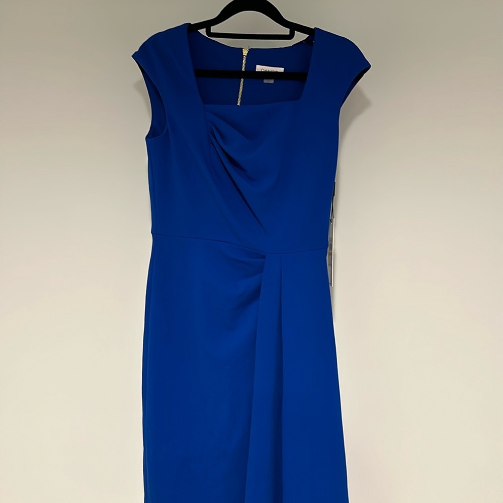 Calvin Klein new with tags size 2 blue sheath dress